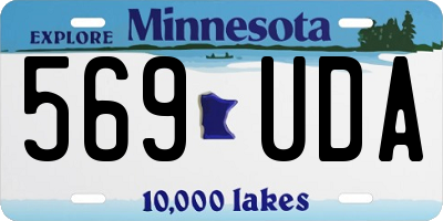 MN license plate 569UDA