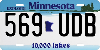MN license plate 569UDB