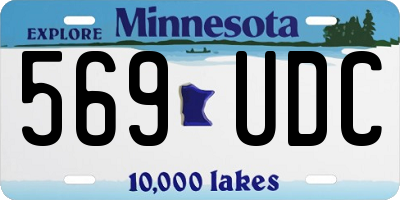 MN license plate 569UDC