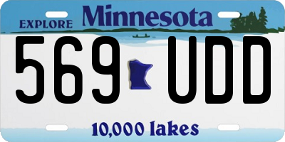 MN license plate 569UDD