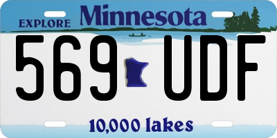 MN license plate 569UDF