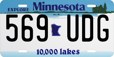 MN license plate 569UDG