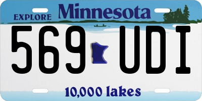 MN license plate 569UDI