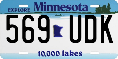 MN license plate 569UDK
