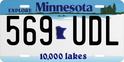 MN license plate 569UDL