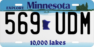 MN license plate 569UDM