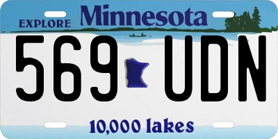 MN license plate 569UDN
