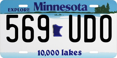 MN license plate 569UDO