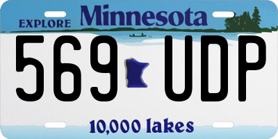 MN license plate 569UDP
