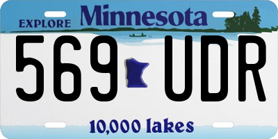 MN license plate 569UDR
