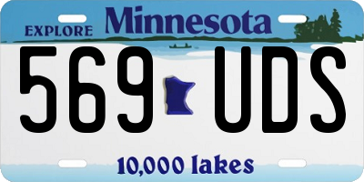 MN license plate 569UDS