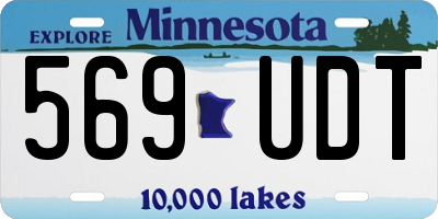 MN license plate 569UDT