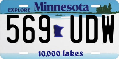 MN license plate 569UDW