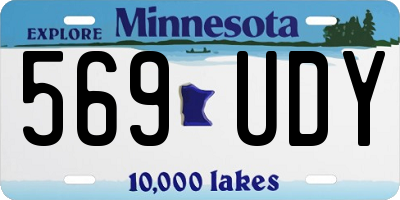 MN license plate 569UDY