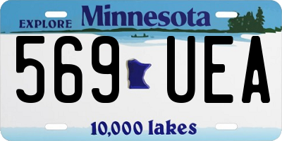MN license plate 569UEA