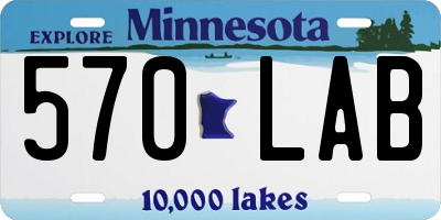 MN license plate 570LAB