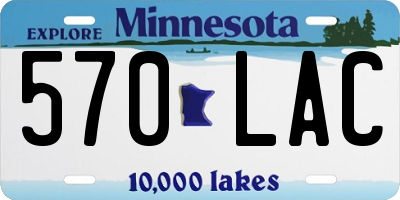 MN license plate 570LAC