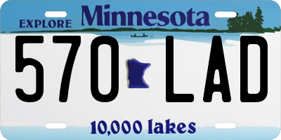 MN license plate 570LAD