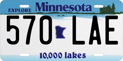 MN license plate 570LAE