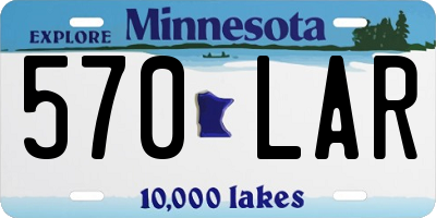 MN license plate 570LAR