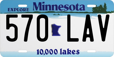 MN license plate 570LAV