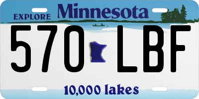 MN license plate 570LBF