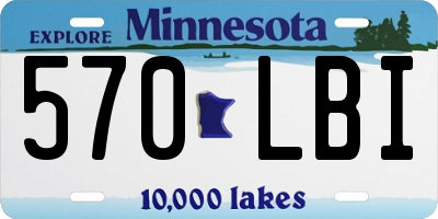 MN license plate 570LBI