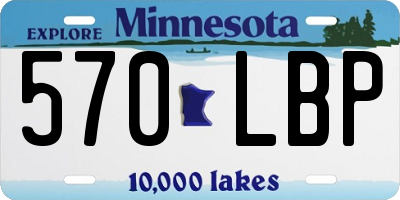 MN license plate 570LBP