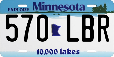 MN license plate 570LBR