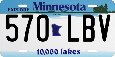 MN license plate 570LBV