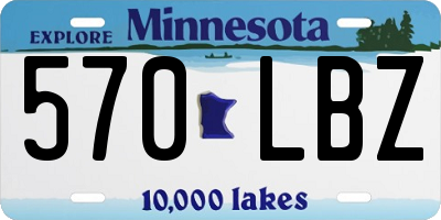 MN license plate 570LBZ