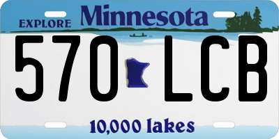 MN license plate 570LCB