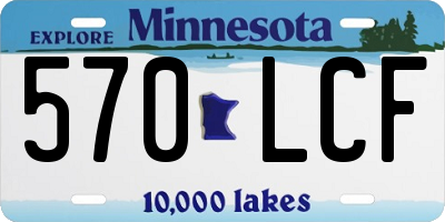 MN license plate 570LCF