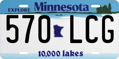 MN license plate 570LCG