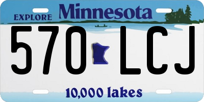 MN license plate 570LCJ