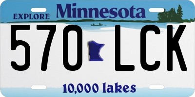 MN license plate 570LCK