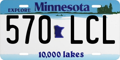 MN license plate 570LCL