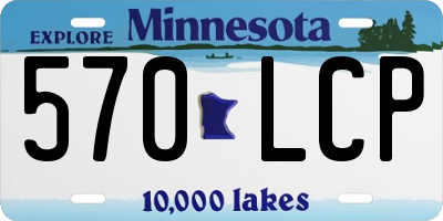 MN license plate 570LCP