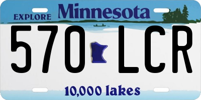 MN license plate 570LCR