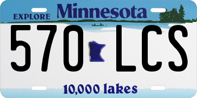 MN license plate 570LCS