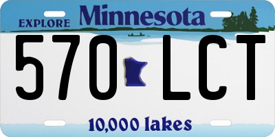 MN license plate 570LCT
