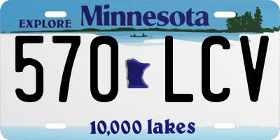 MN license plate 570LCV