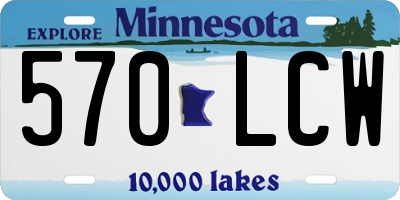 MN license plate 570LCW
