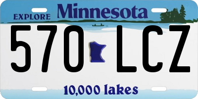 MN license plate 570LCZ