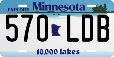 MN license plate 570LDB