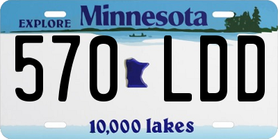 MN license plate 570LDD