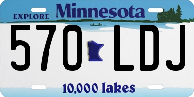 MN license plate 570LDJ