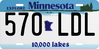 MN license plate 570LDL