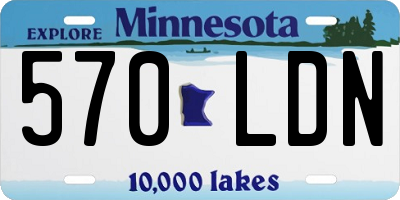 MN license plate 570LDN