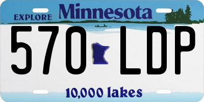 MN license plate 570LDP